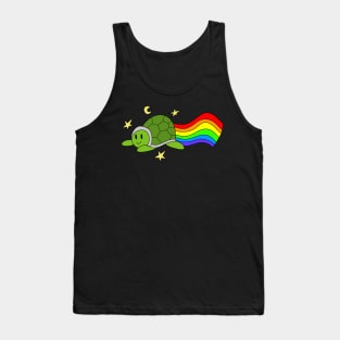 Flying Turtle Rainbow Tank Top